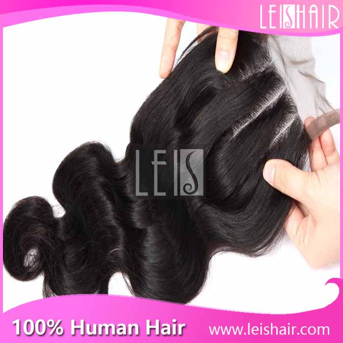 body wave middle parting lace closure2