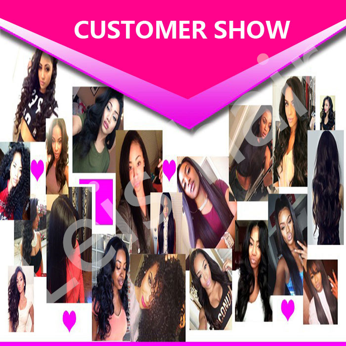 leis hair-human hair-customer show