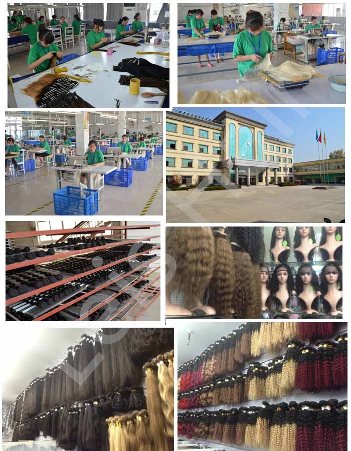 leis hair human hair factory1