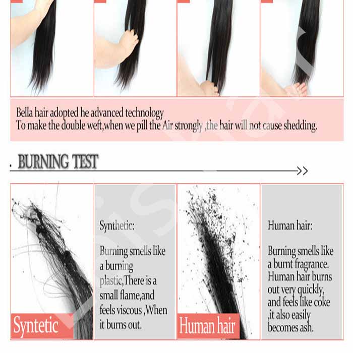 leis hair-human hair-sheding test
