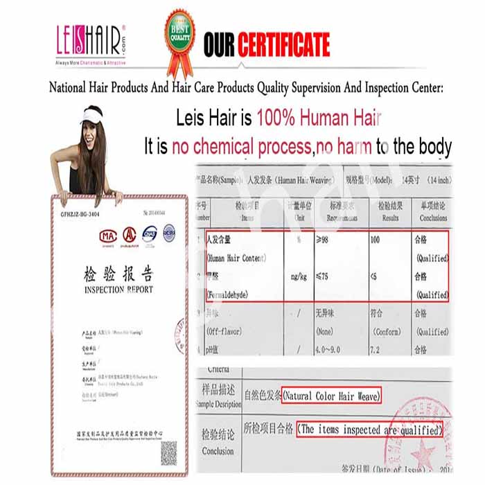 leishair-human hair-certificate1