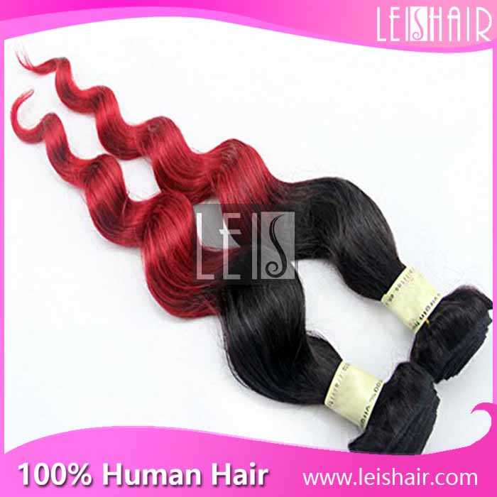 ombre hair loose wave 1b red 1